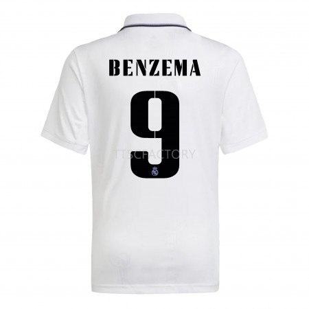 Real Madrid Benzema 9 Heim Trikotsatz 2022/23 Kurzarm